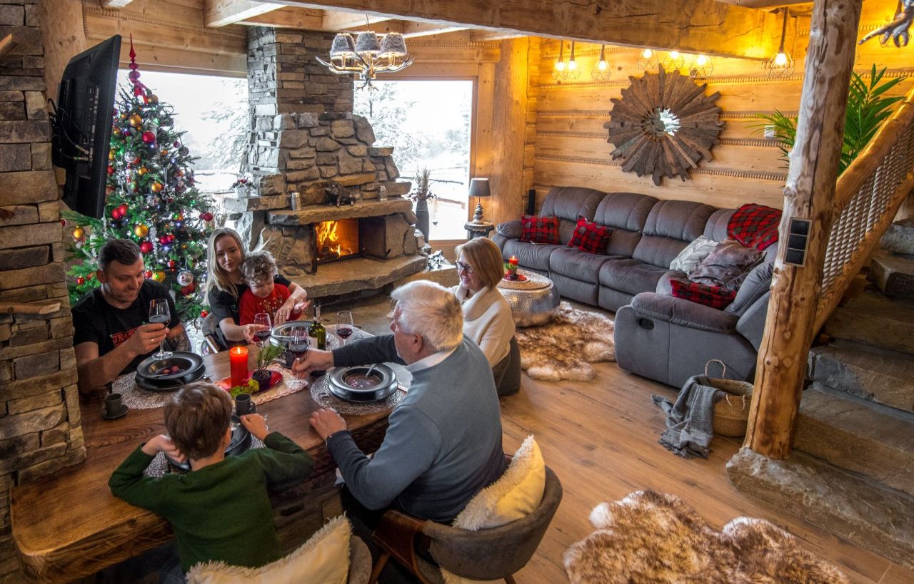 „Drewniane domki w Beskidach”