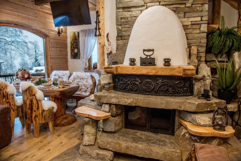 „Drewniane domki w Beskidach”